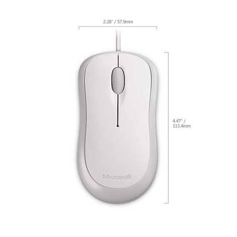 Microsoft | 4YH-00008 | Basic Optical Mouse for Business | White - 6